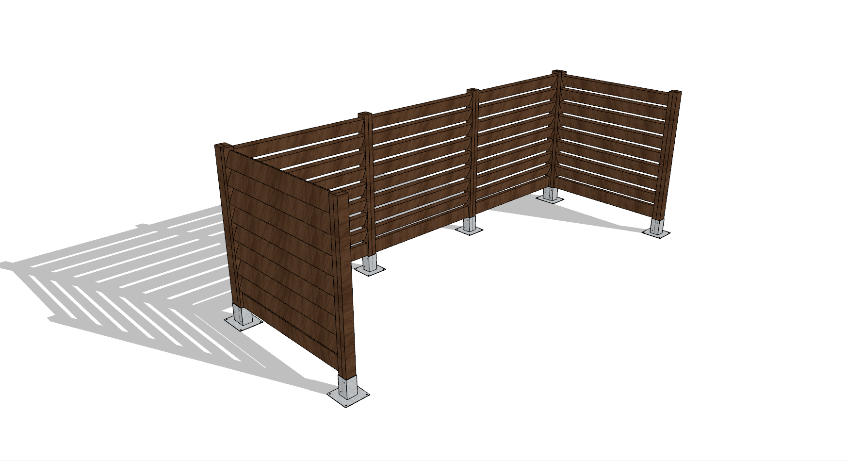 Cerramiento Contenedores Plastico Reciclado Modelo Montsec - Forma 1 - Your Plastics