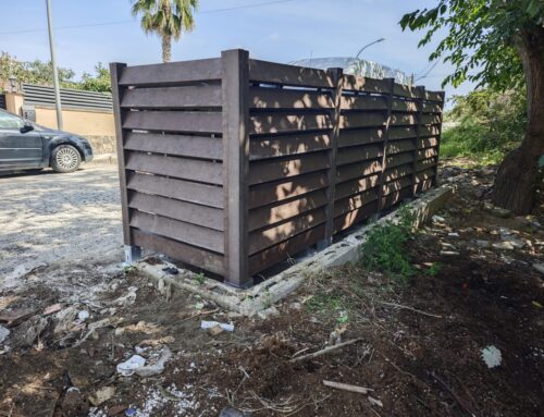 Cubrecontenedores modelo Montsec en Lloret de Mar